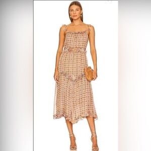MISA Los Angeles Nita Dress in Flora Tile Mix NWT XL